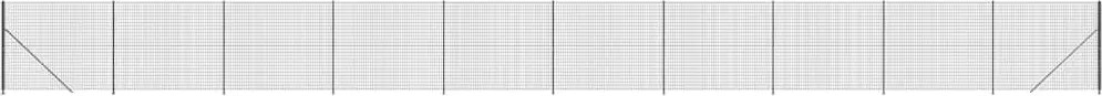 vidaXL Gard plasă de sârmă cu bordură, antracit, 2,2x25 m