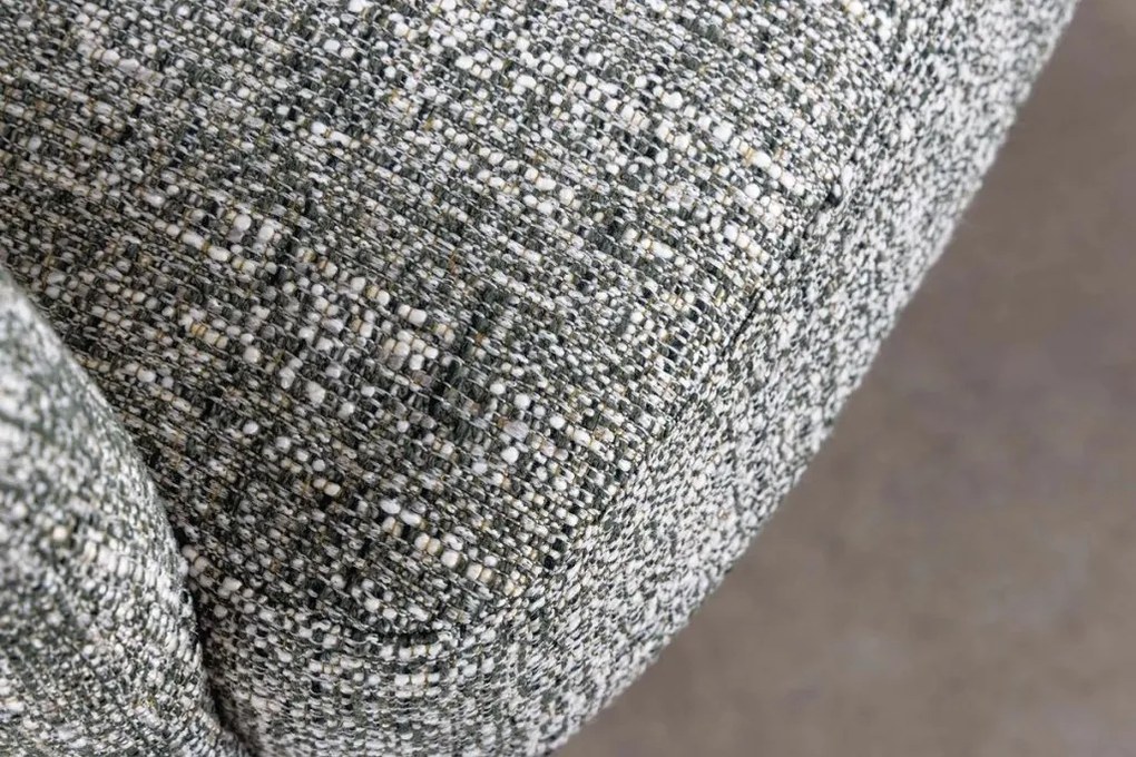 Set de 2 scaune pivotante picioare din lemn Big George verde texturat