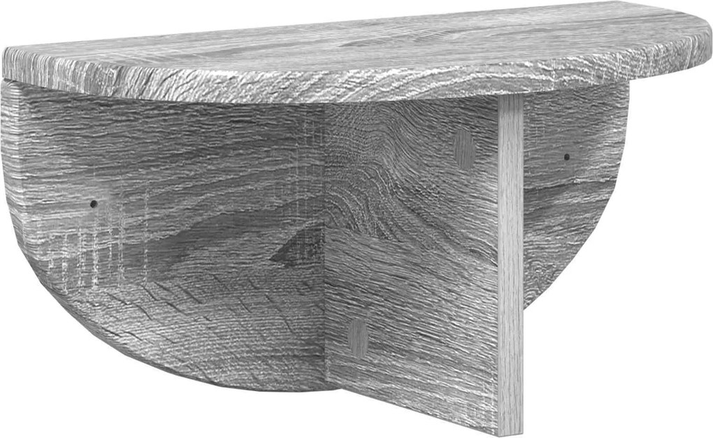 vidaXL Raft de perete Gri Sonoma 38 x 19 x 19 cm Lemn compozit