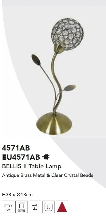 Veioza/Lampa de masa design decorativ Bellis II
