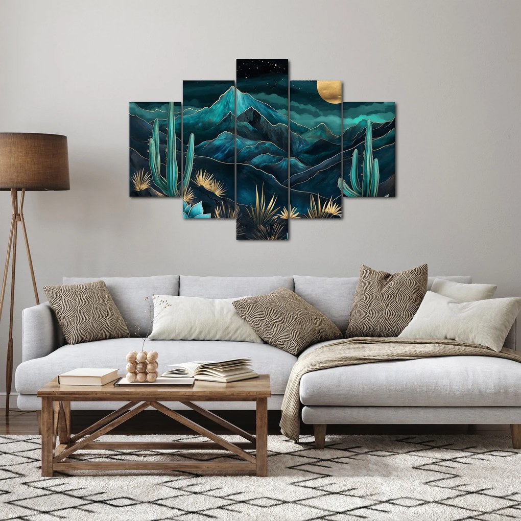 Tablou - Noapte turcoaz (150x105 cm)