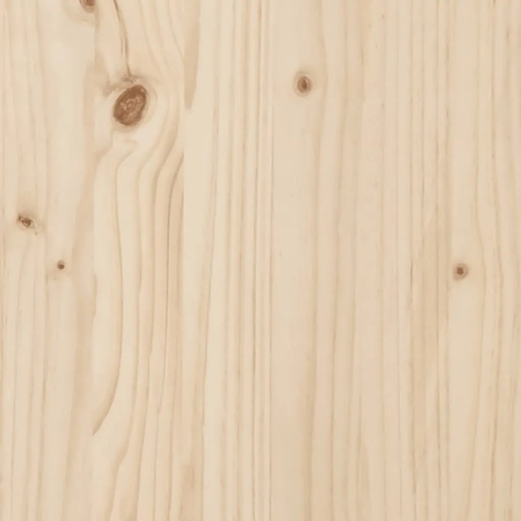 Pat de zi, 200x200 cm, lemn masiv de pin Maro, 200 x 200 cm