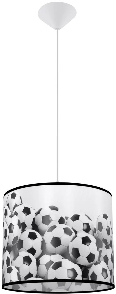 Sollux Lighting Piłka lampă suspendată 1x15 W alb-negru SL.1426