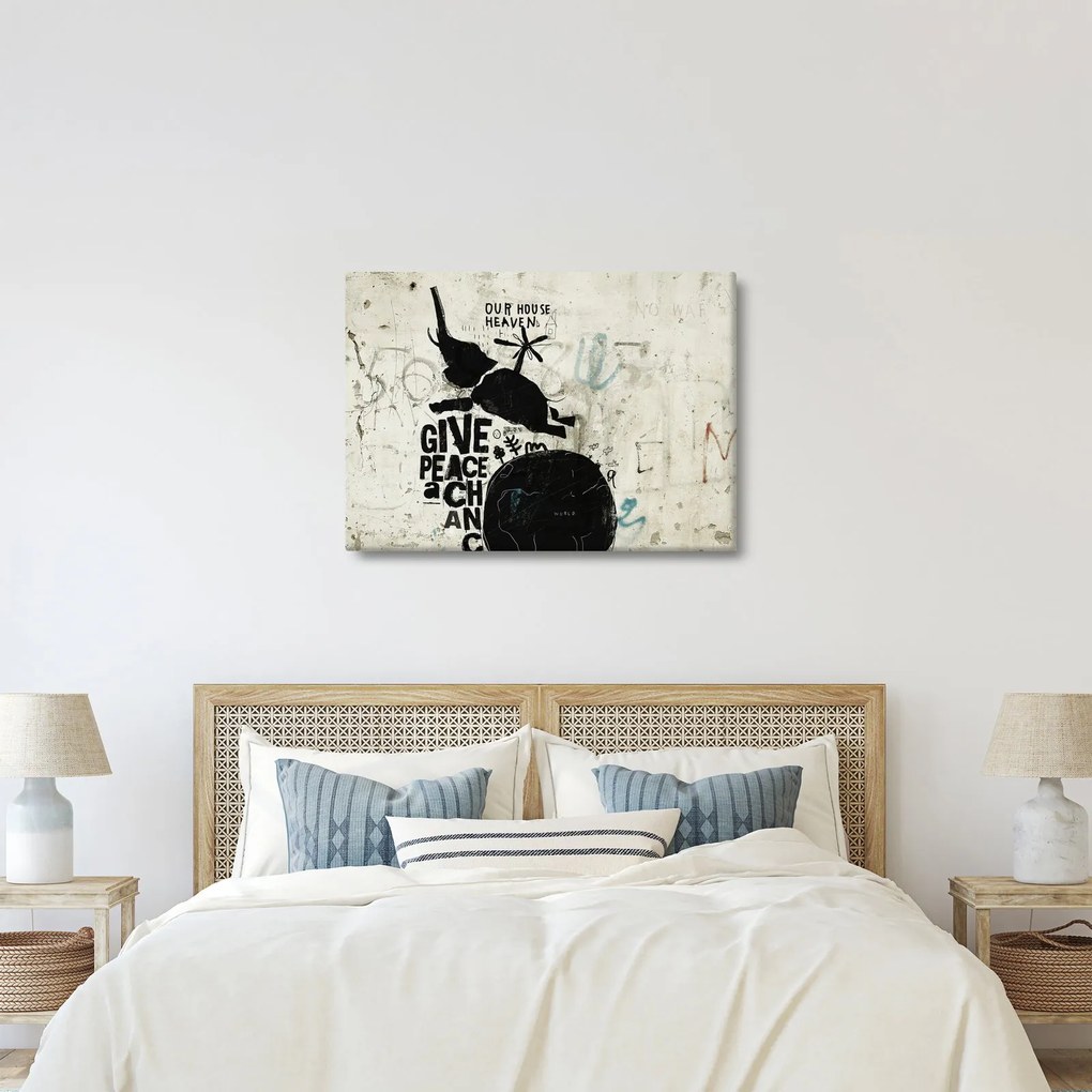 Tablou - Elefant deasupra solului (70x50 cm)