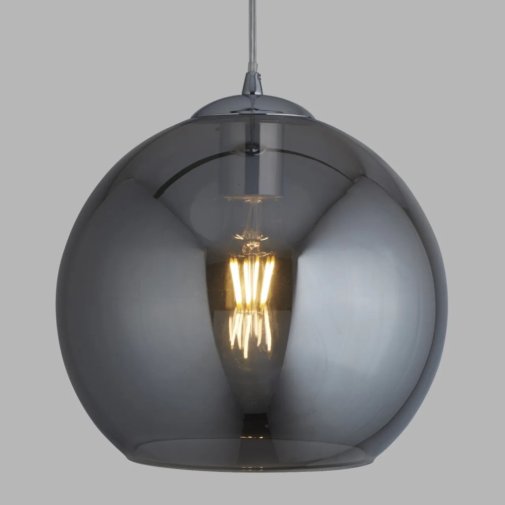 Pendul design modern 25cm Balls crom / fumuriu 1621SM SRT
