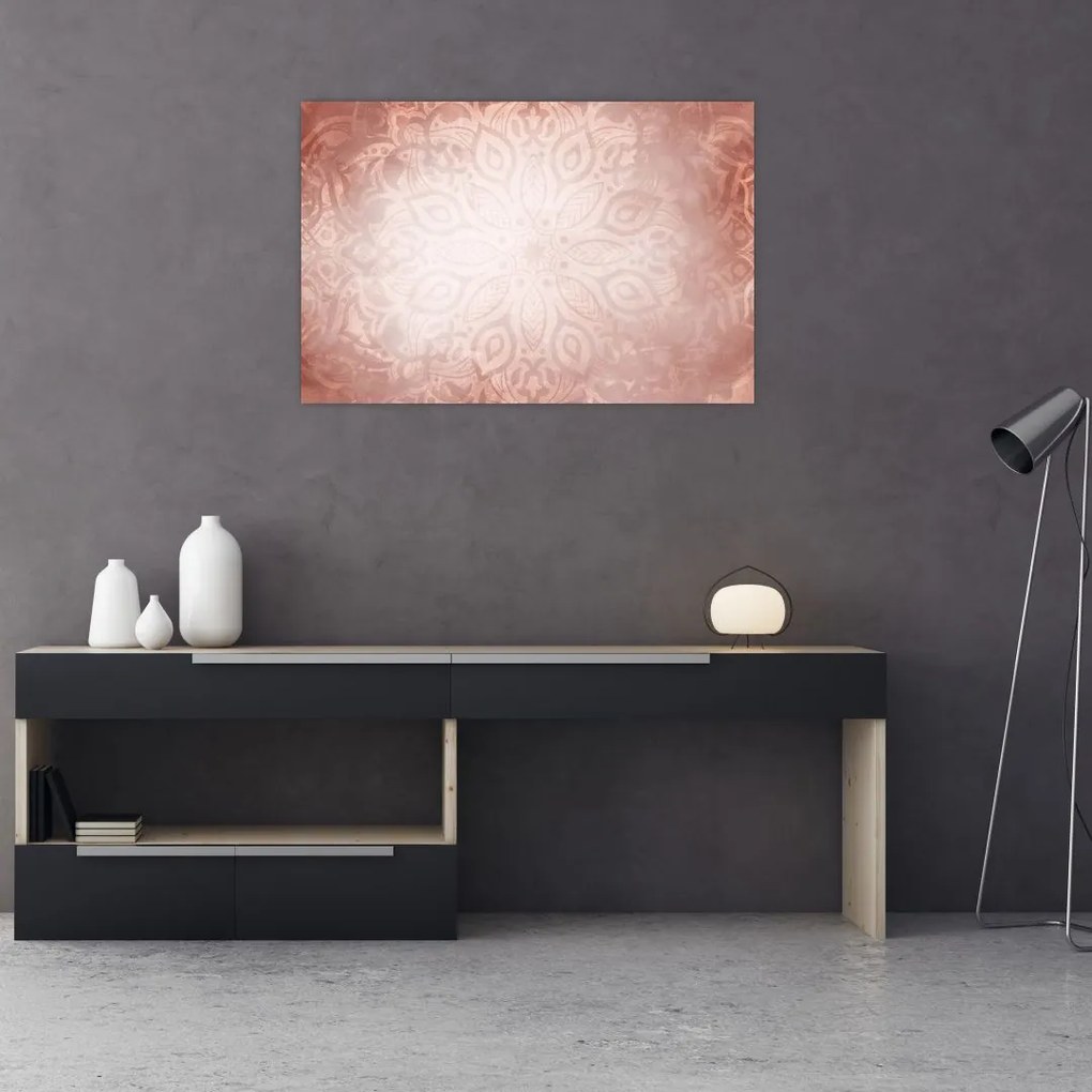 Tablou - Mandala roz (90x60 cm)