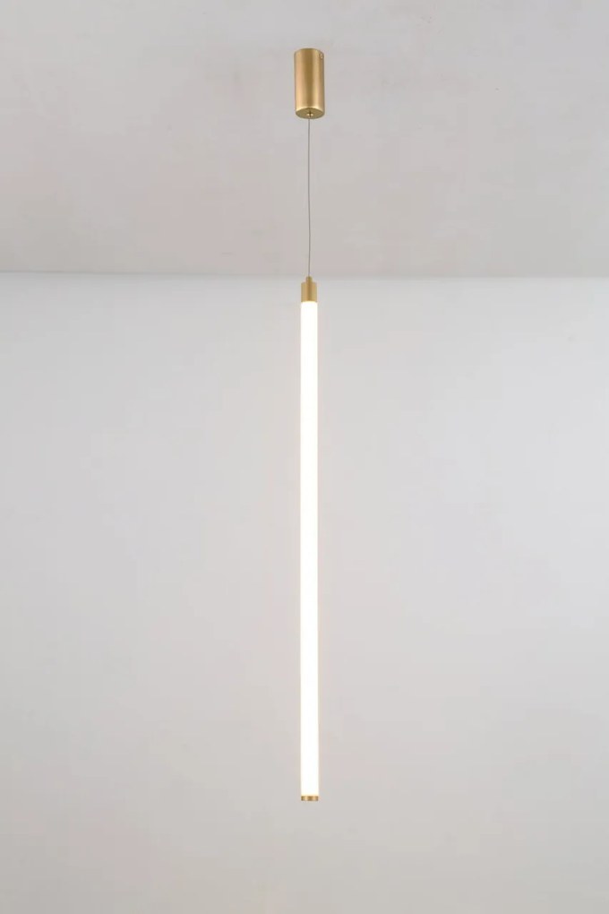 Pendul LED design tehnic Ray auriu mat