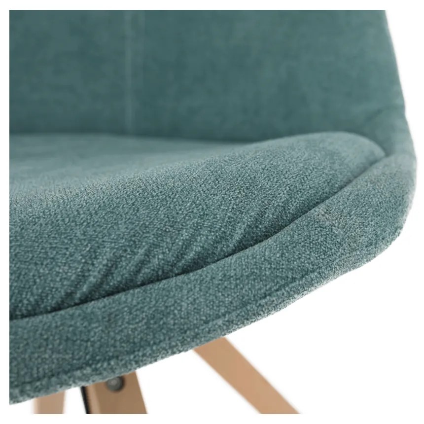 Scaun, material textil verde mentol/lemn fag, SABRA
