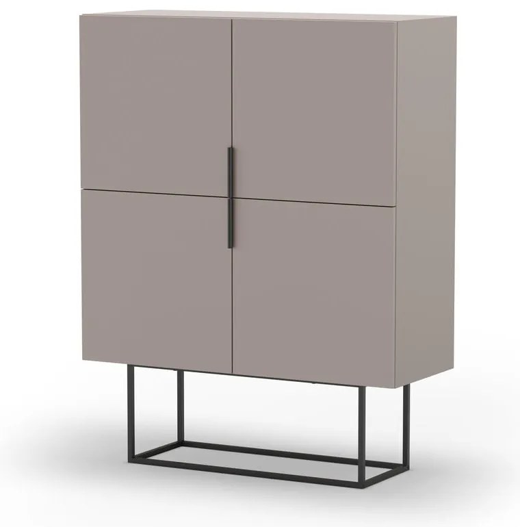 Dulap gri/bej 100x130 cm Titan – Marckeric