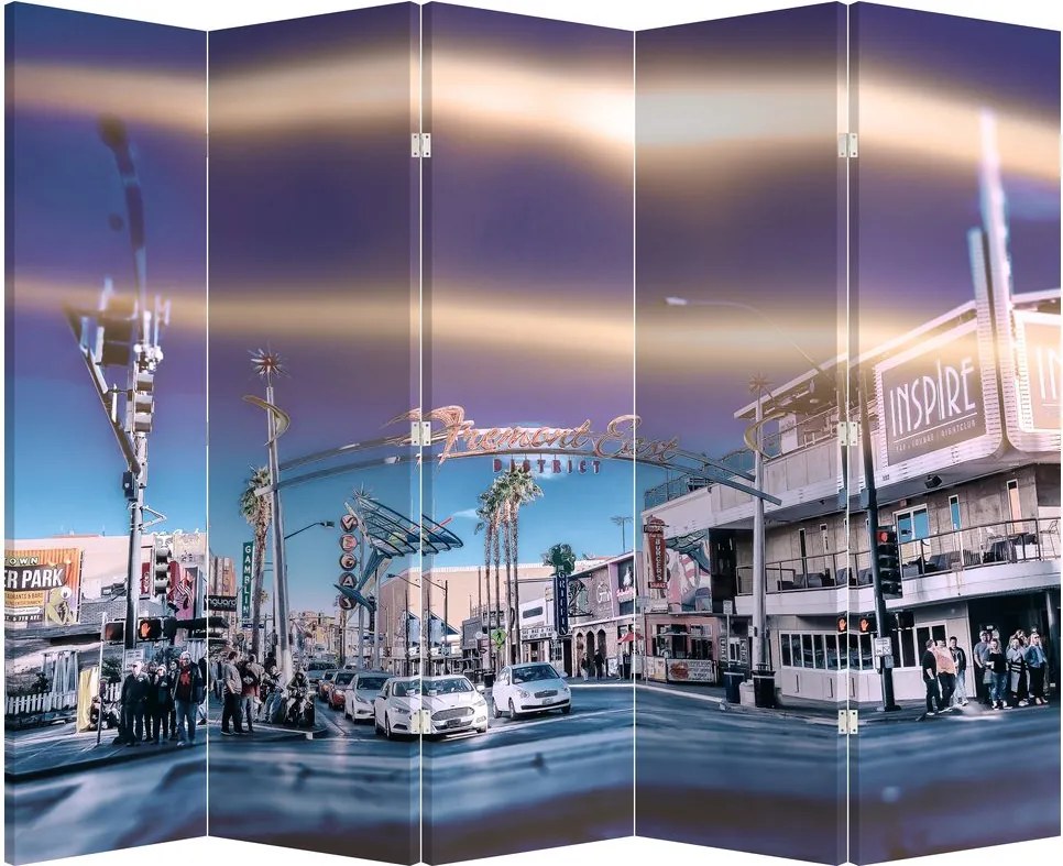 Paravan - Strada în Las Vegas (210x170 cm)