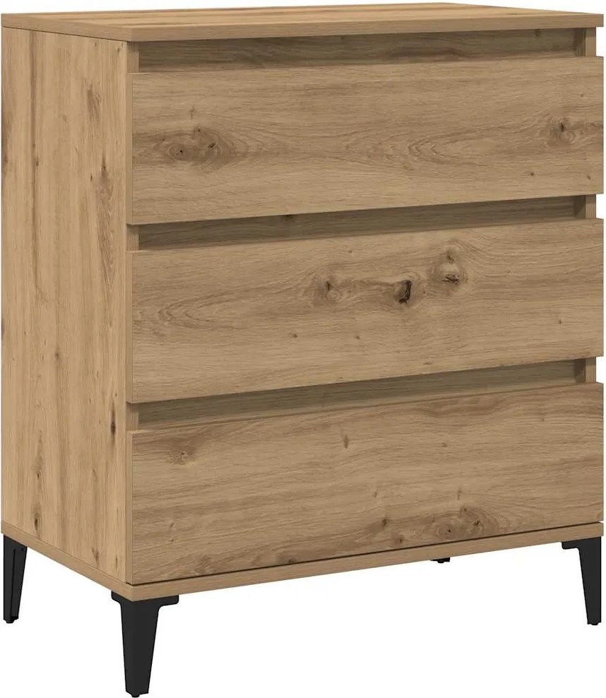 vidaXL Servantă, Stejar artizanal, 60x35x70 cm, lemn compozit