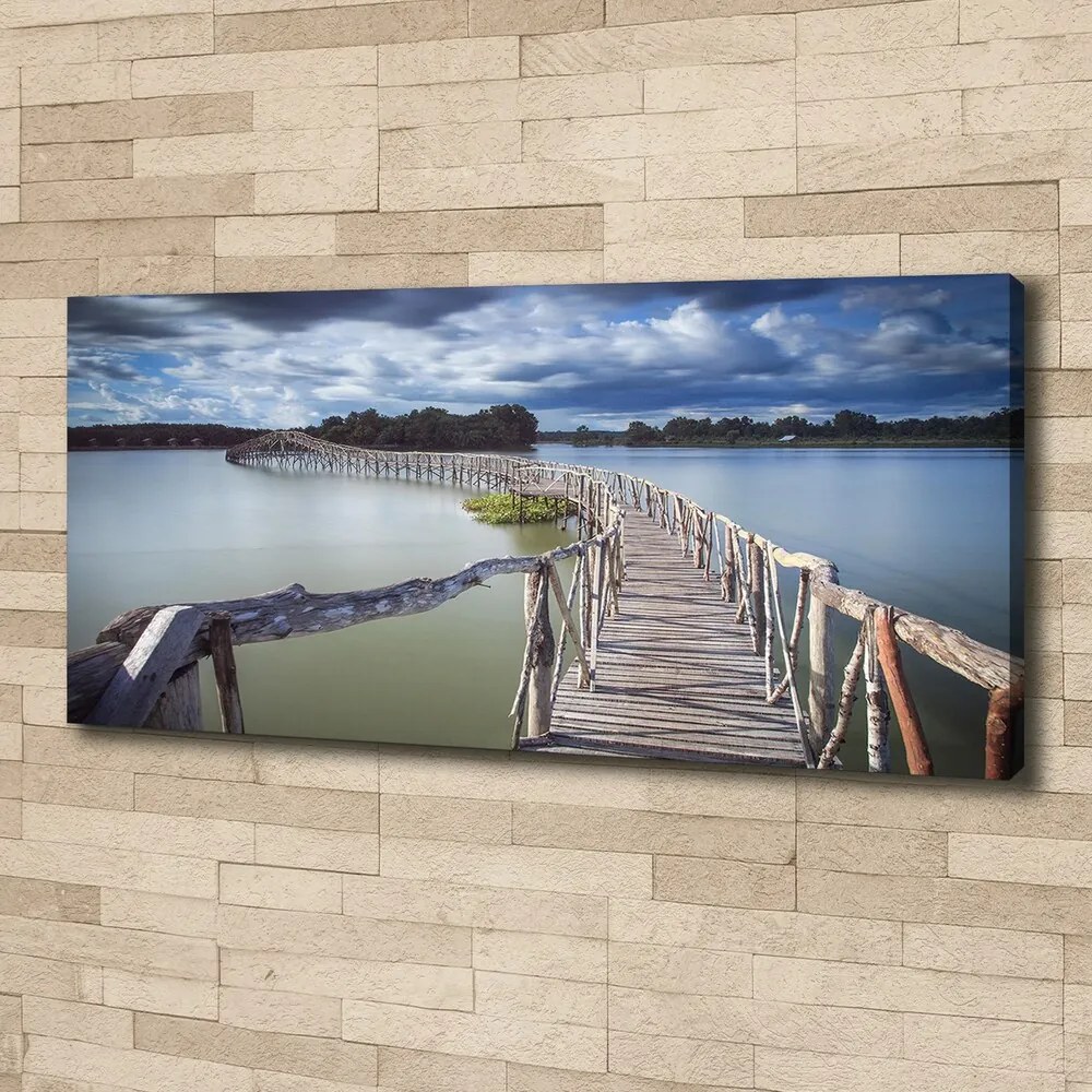 Tablou canvas Pod de lemn