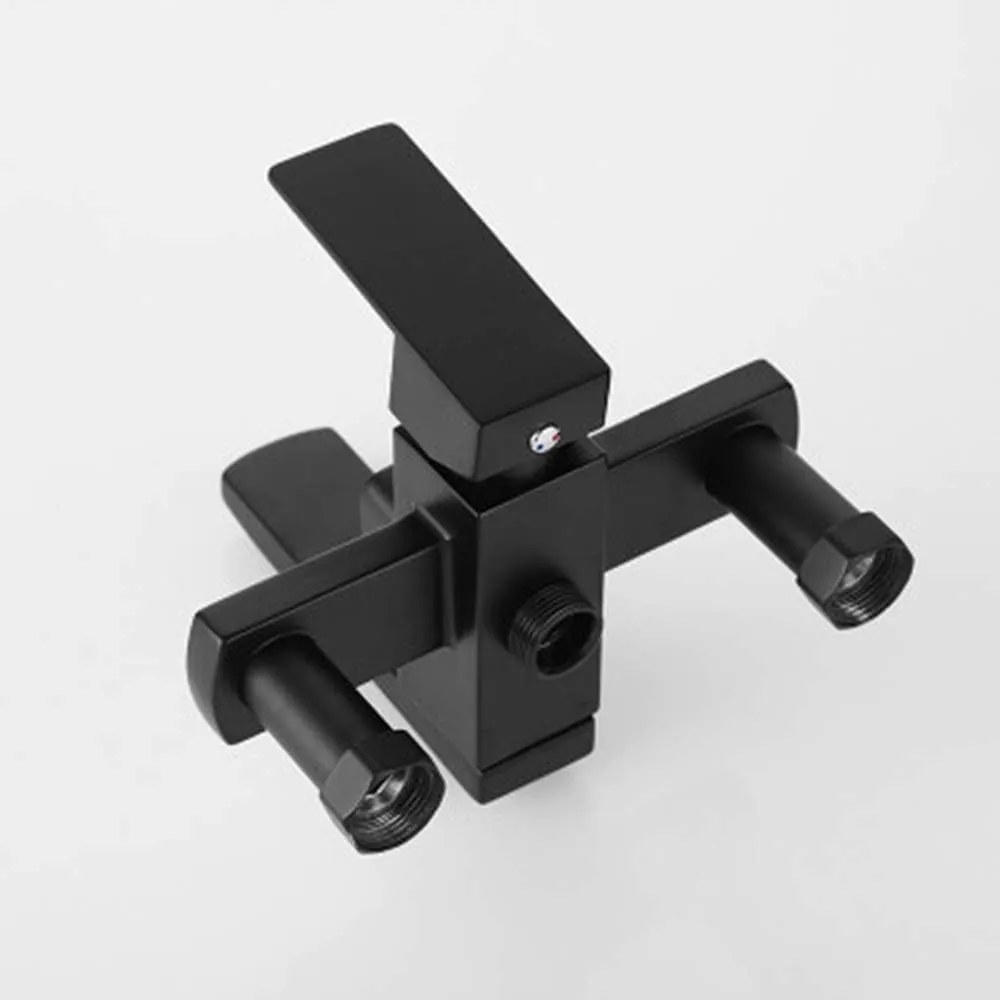 Baterie duș, design rafinat și finisaj elegant – Model Negru HS007 – Perfectă pentru Baia Ta Modernă
