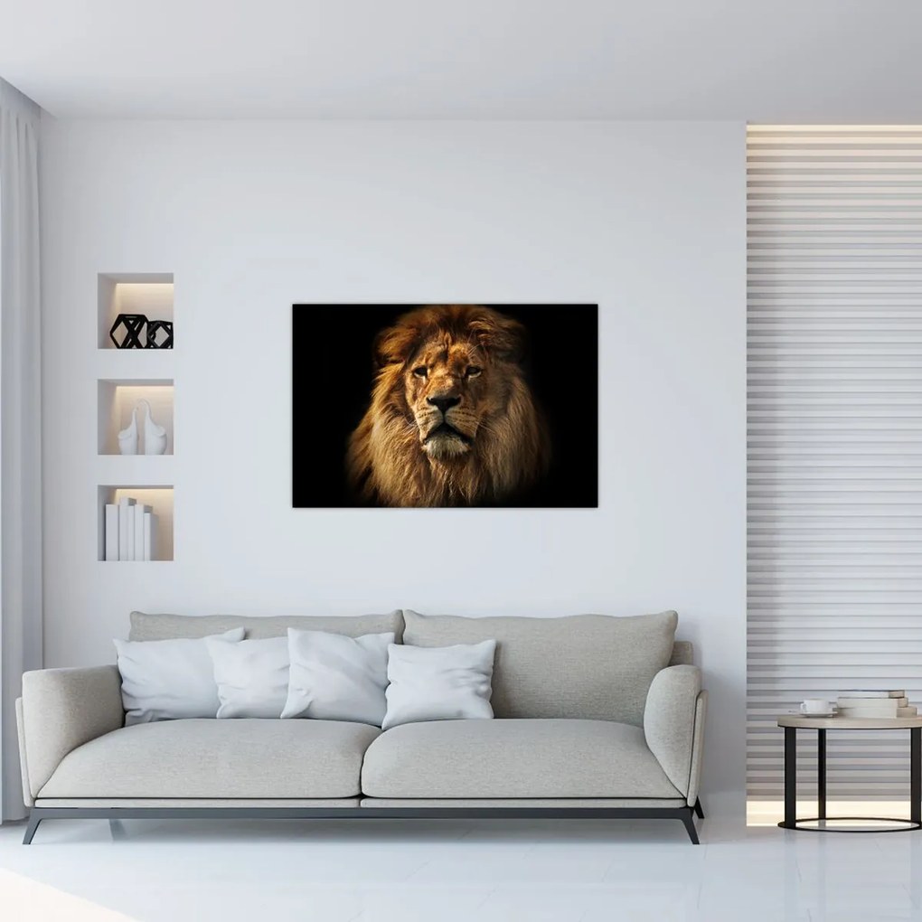 Tablou - Leu cu o coamă bogată (90x60 cm)