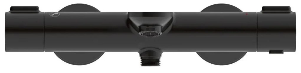 Duravit Wave baterie cada-dus perete cu termostat negru WA5220000046