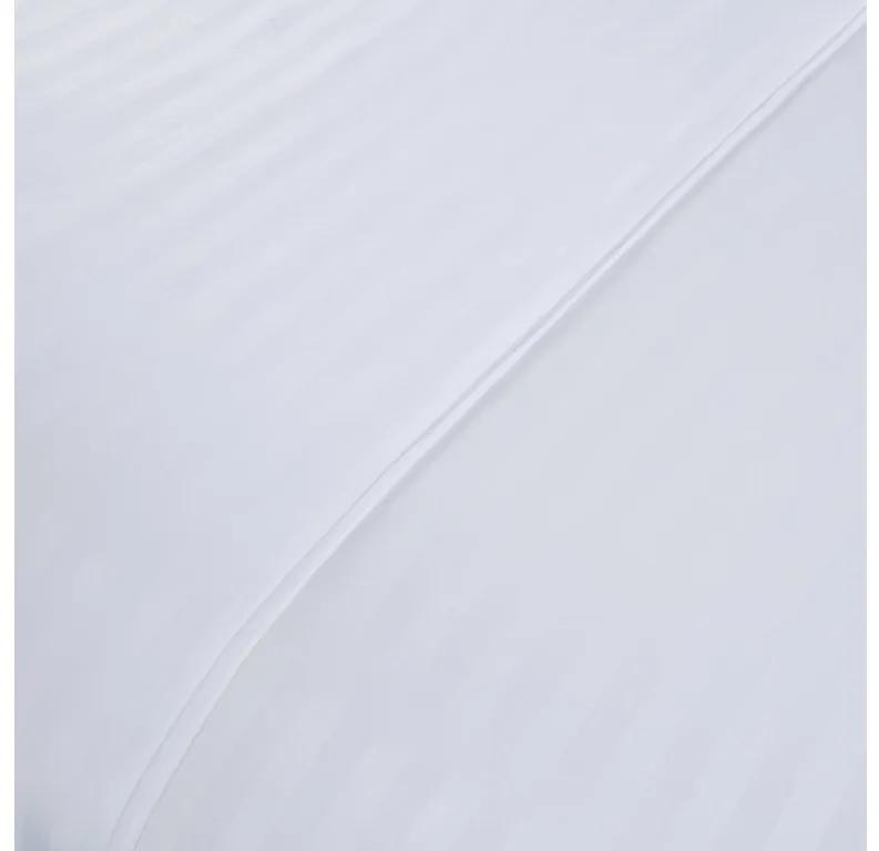 Lenjerie de pat hoteliera din microfibra alba, JASMINE - banda de 2 cm Dimensiune lenjerie de pat: 70 x 90 cm | 140 x 220 cm