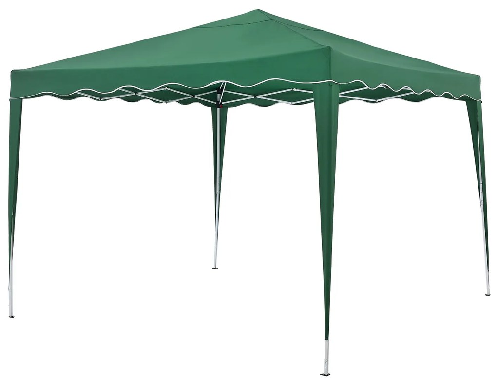 Pavilion pliabil "Vivara" 3 x 3 m verde, cu ambalaj pentru transport