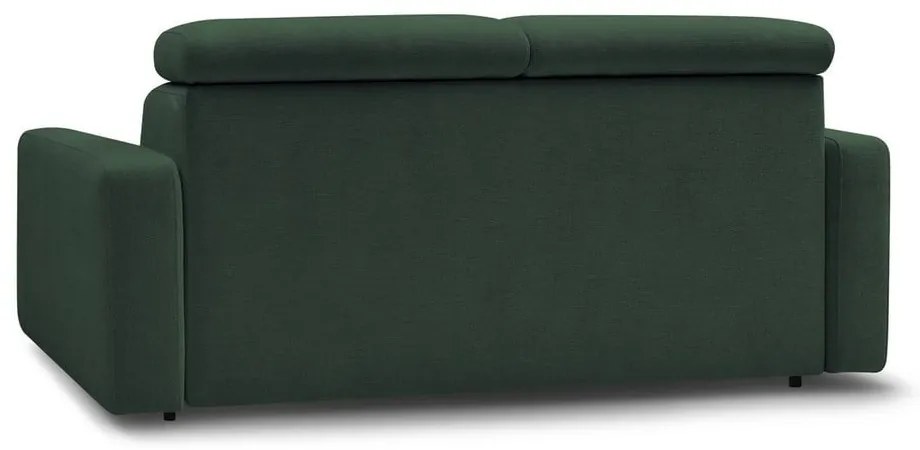Canapea verde-închis extensibilă 195 cm Monaco – Bobochic Paris
