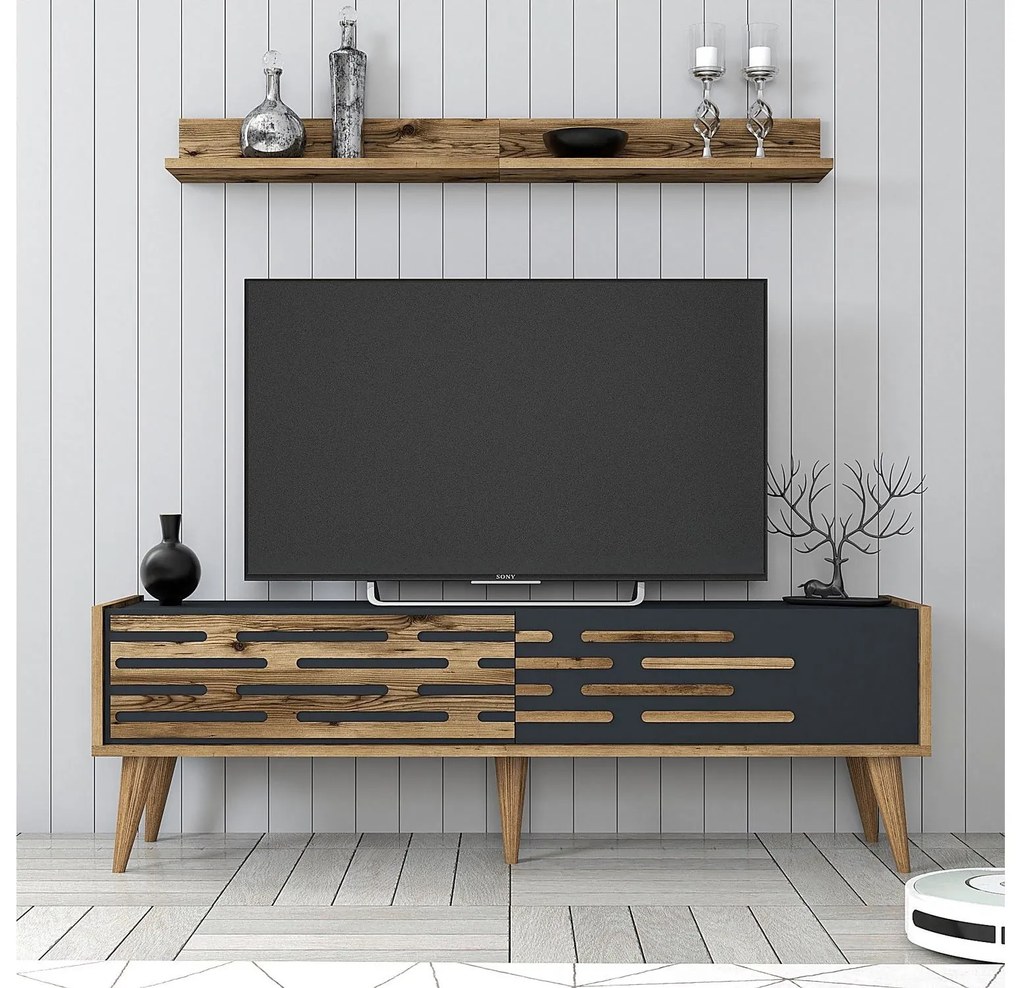 Mobilier living Valencia (Nuc + antracit). 1089353