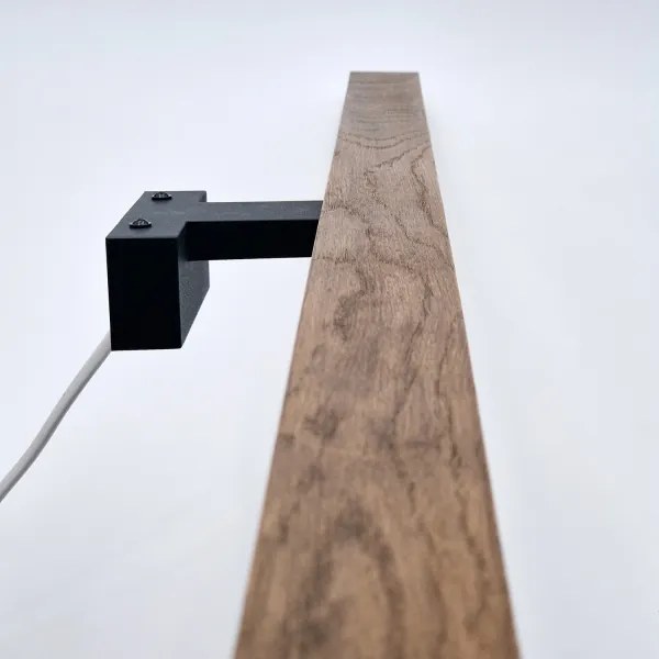 Aplică LED pentru oglindă Brilagi WOODY MIRROR LED/15W/230V IP44 stejar/negru