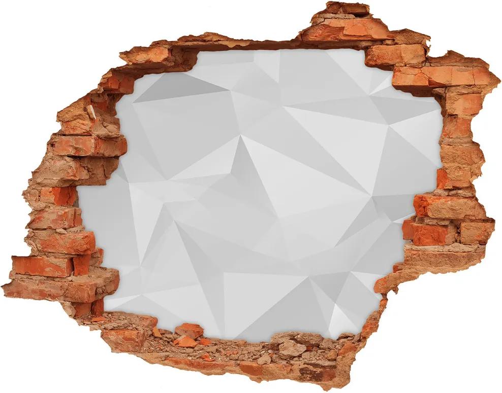 Autocolant un zid spart cu priveliște Triunghiuri abstractizare