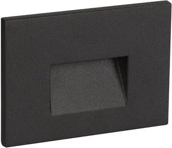 Spot aplicat perete exterior LED 3000K IP65 Pik negru