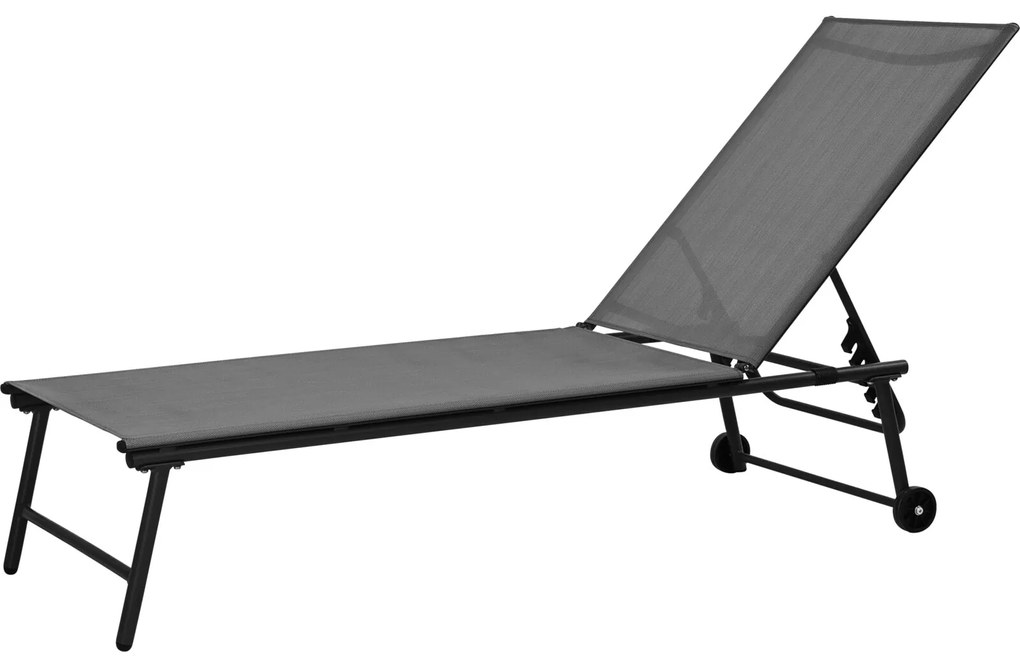 Sezlong de piscina 185 x 57 x 31 cm