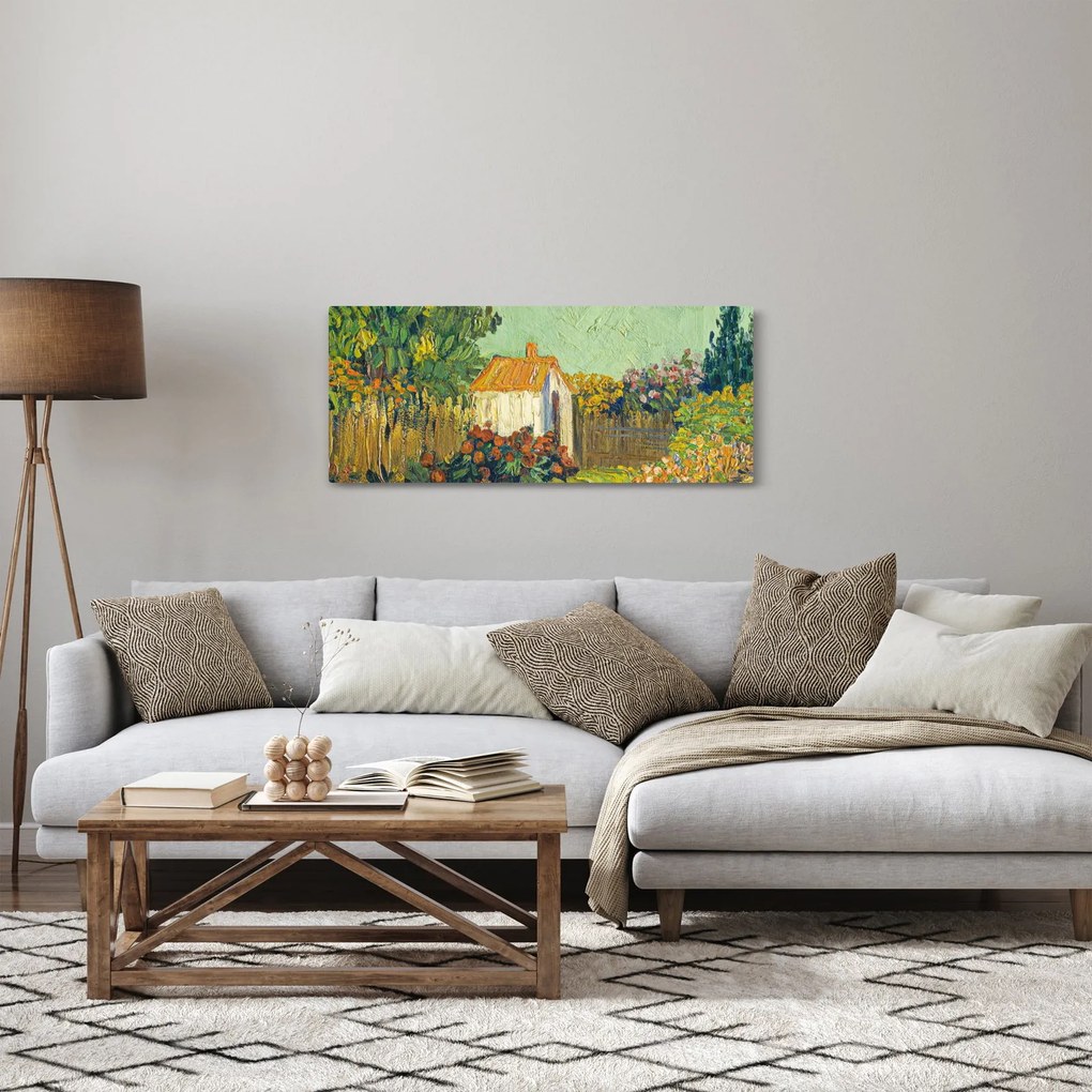 Tablou - Imitator of Vincent van Gogh, Landscape, reproducere (120x50 cm)