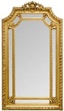 Oglinda dreptunghiulara aurie cu rama din lemn 120x205 cm Baroque Versmissen