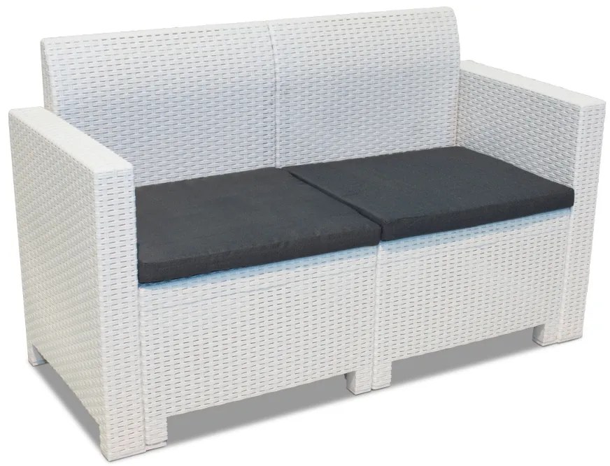 Set din technorattan Nebraska Apetito 6 alb Bica
