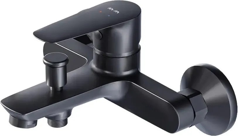 Baterie cada-dus AM.PM Drive monocomanda finisaj negru mat