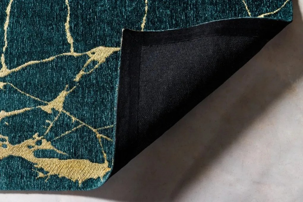 Covor verde-albastrui cu aspect de marmura MARMOR 160x240cm