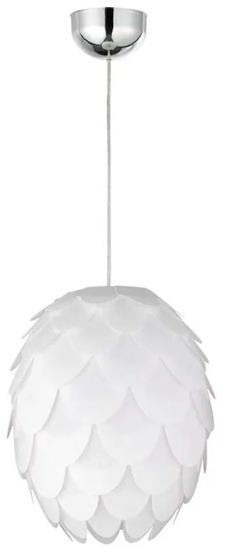 Pendul Choke, d=30 cm, h=36 cm, 40 w, alb, 1xe27