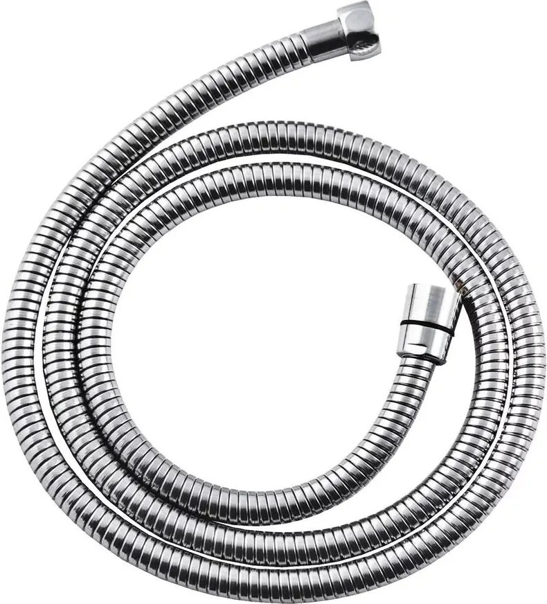 Furtun de dus extensibil Invena crom lucios 125 cm