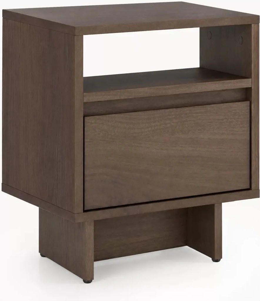 Noptieră cu sertar Zolia 40 cm - nuc elegant