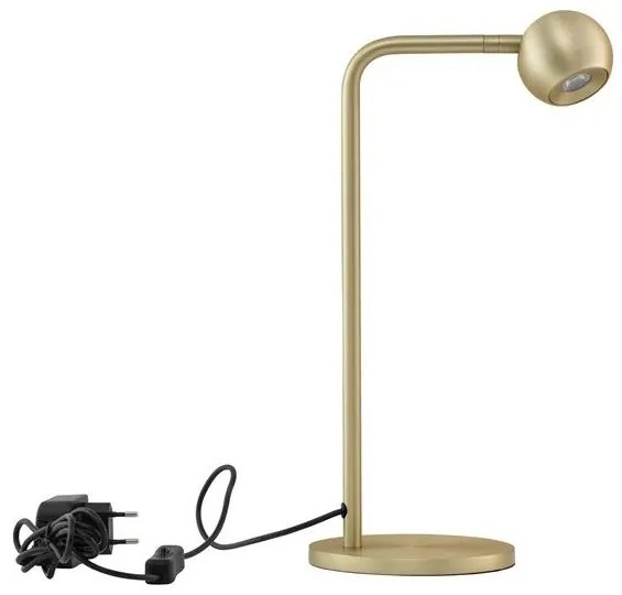 Lampa de masa cu spot LED SFERA aurie