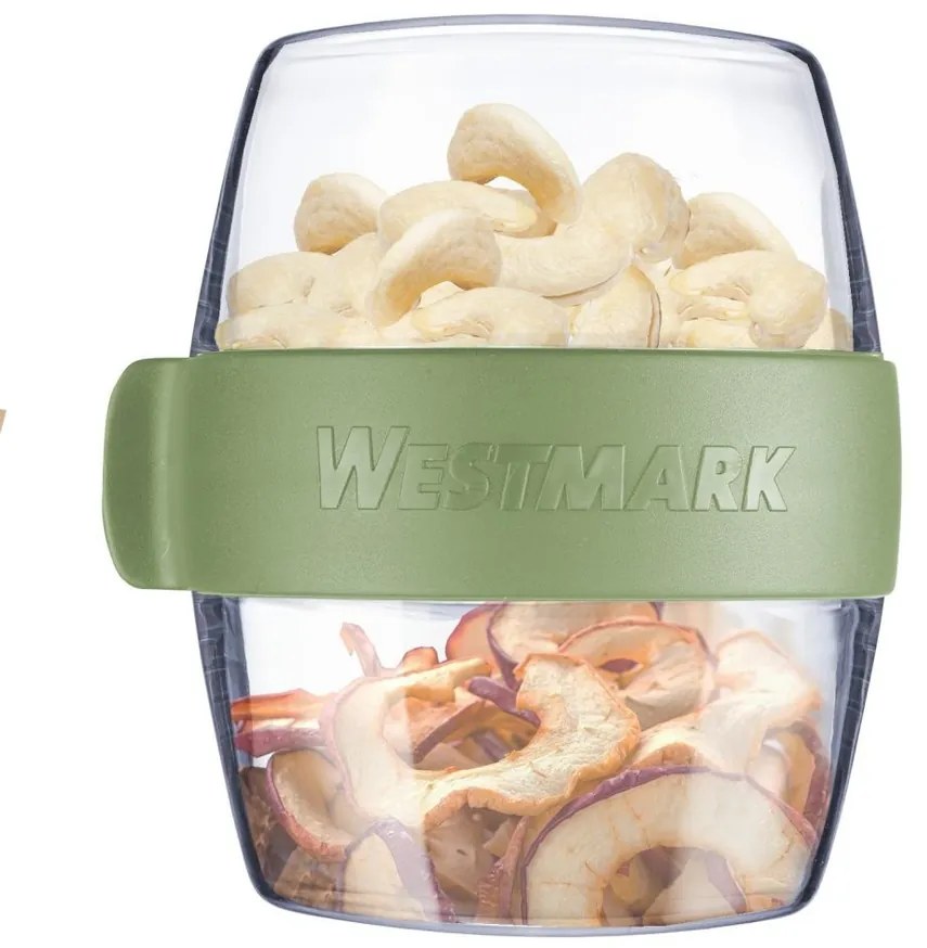 Cutie pentru gustări din două piese Westmark MAXI,700 ml , verde mentă