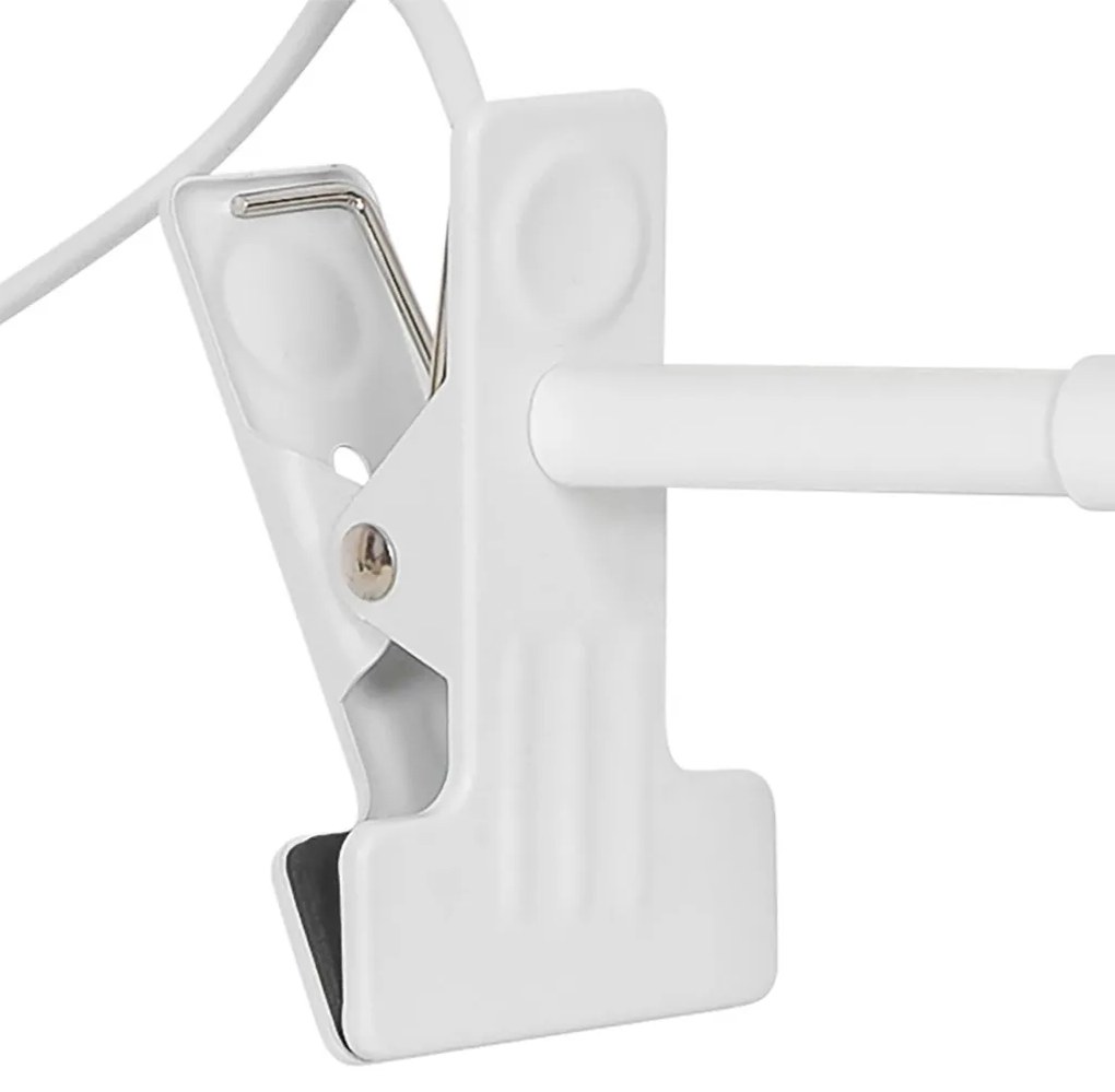 Veioza/ Lampa cu clips/ clema de birou Matis alb
