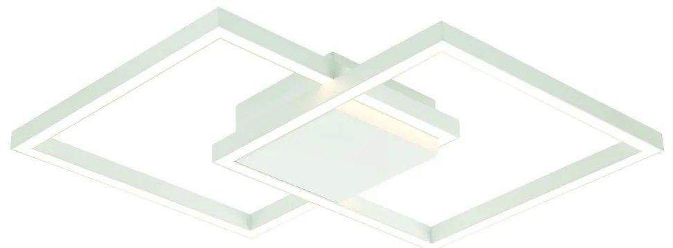 Lustra LED design modern geometric Erick alb