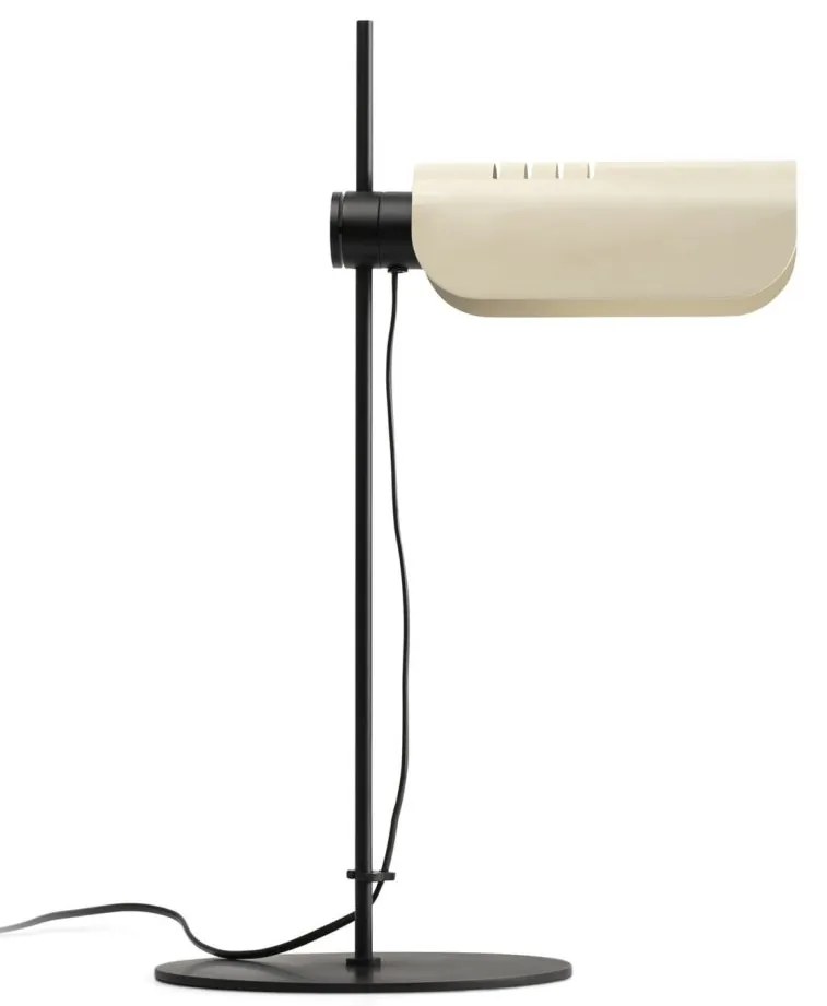 Veioza metal stil retro cu abajur ajustabil MARTINICA negru, bej