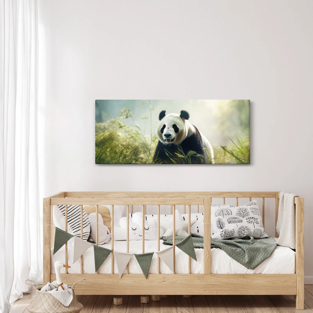 Tablou - Panda (120x50 cm)