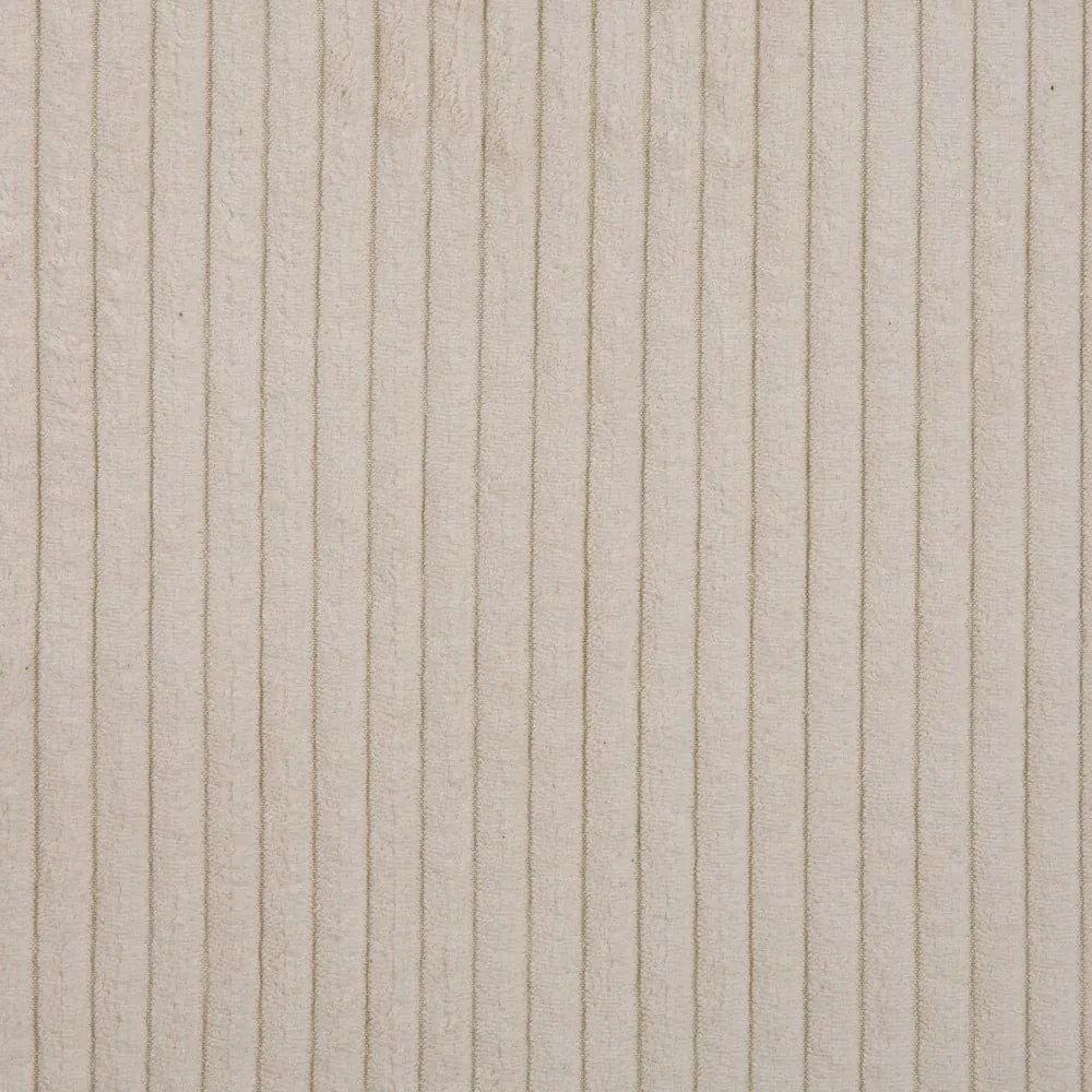 Colțar crem cu tapițerie din catifea reiată (cu colț pe partea dreaptă) Ariella – Ropez