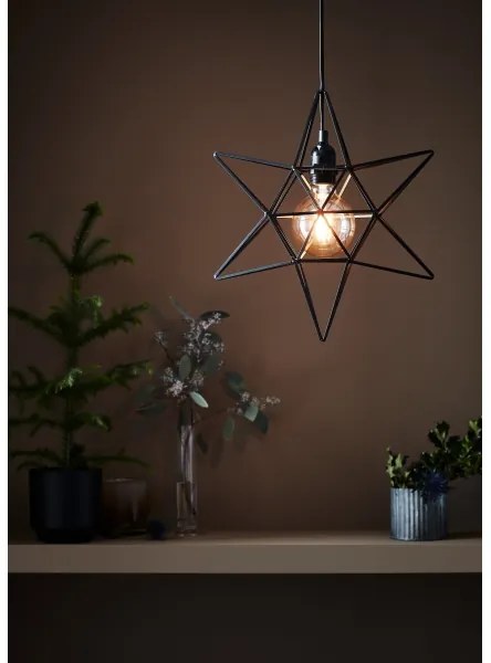 Decorațiune de Crăciun CONTOUR 1xE27/40W/230V negru Markslöjd 705299