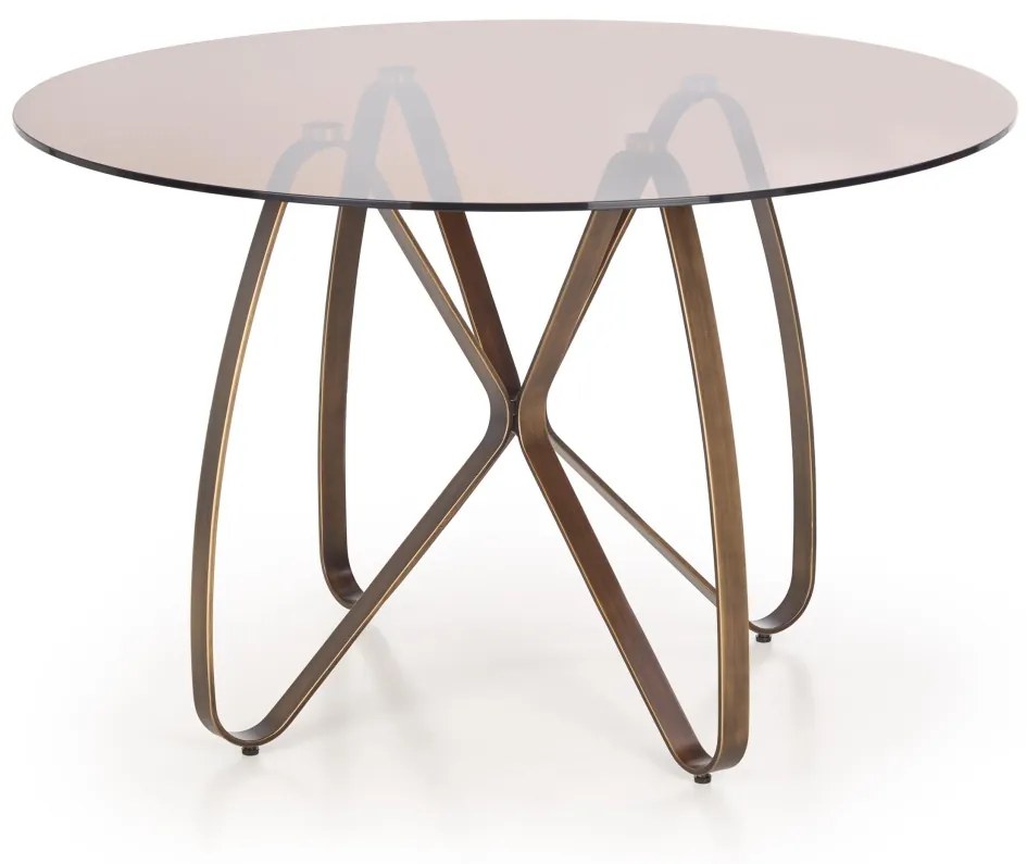 Masa sticla + metal Lungo - d 120 x h 76 cm