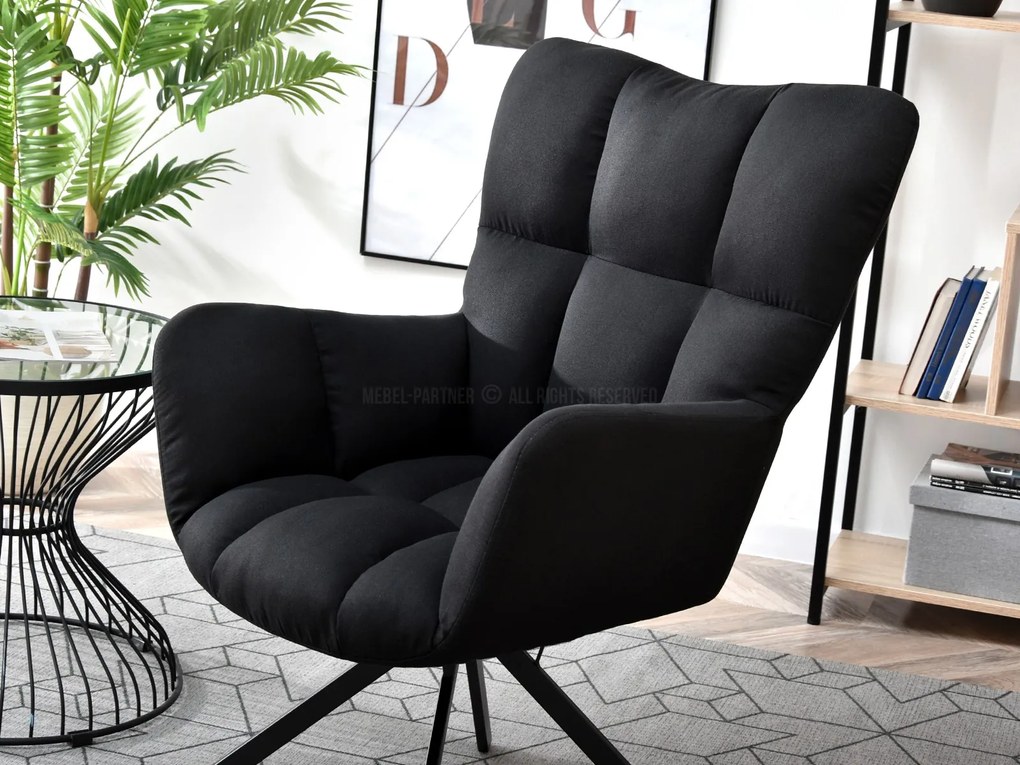 Fotoliu Kikino X (negru). Promo -8%. 1110134