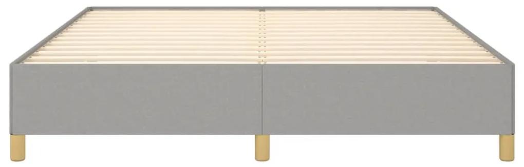Cadru de pat box spring, gri deschis, 180x200 cm, textil Gri deschis, 35 cm, 180 x 200 cm