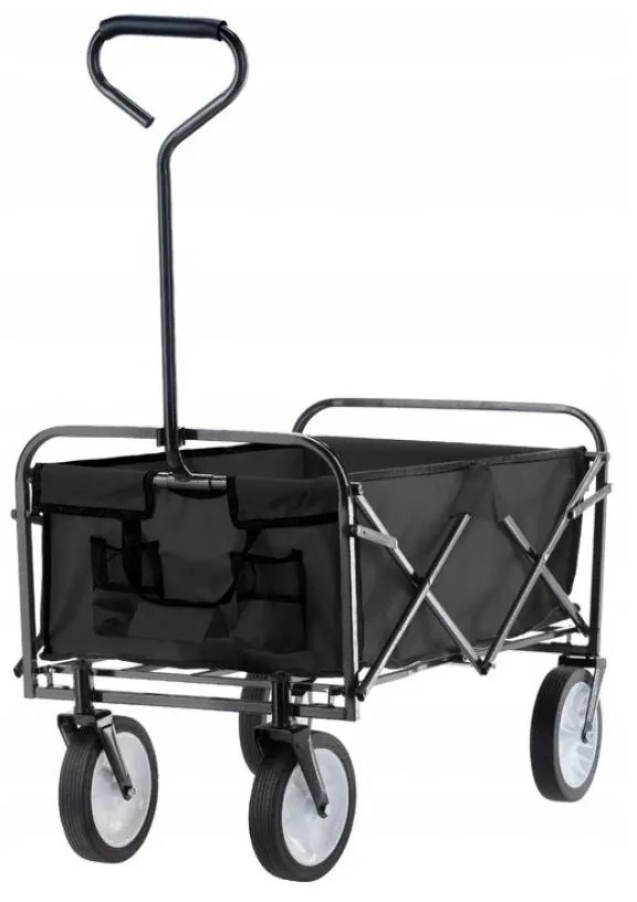 Cărucior de grădină pliabil 116 x 54 x 90 cm,negru