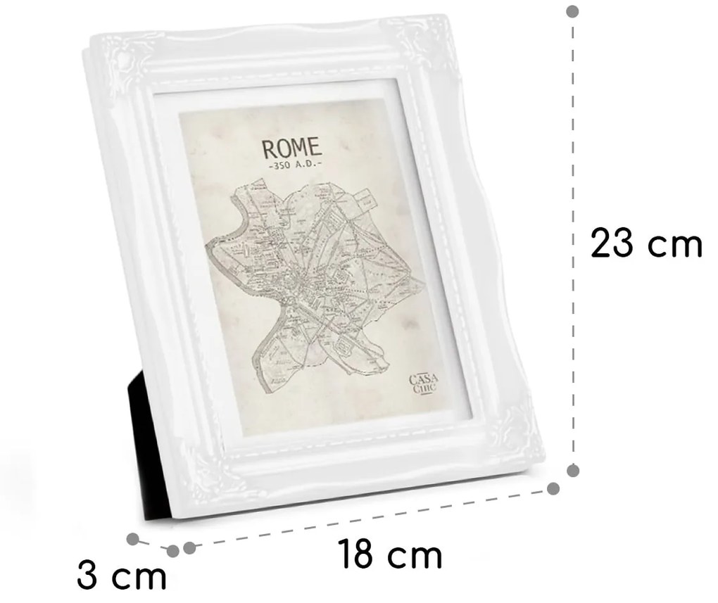 Regent, ramă pentru fotografii, dreptunghiulară, 17 × 12 cm fotografii, suport, sticlă, rococo