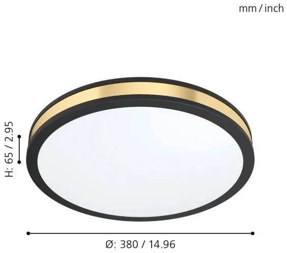 Eglo 99407 - Plafonieră LED PESCAITO LED/24W/230V