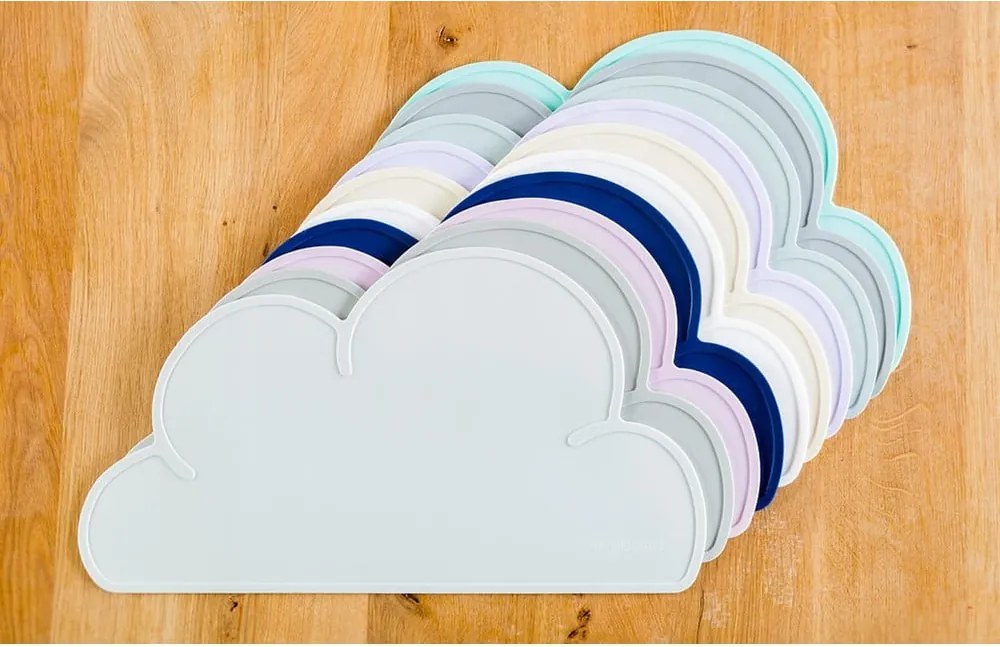 Suport din silicon pentru masă Kindsgut Cloud, 49 x 27 cm, gri închis